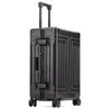 Suitcases de alta calidad de aluminio Travel Equipaje Trolley Bolsa de maleta Bolsa Spinner Boarding Carry On Rolling 20/24/26/29 pulgada