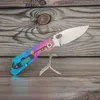 EVIL EYES Custom Strider SNG #33 Folding Knife Crystalline Titanium Handle High Hardness M390 Blade Outdoor Tactical Survival Tools Pocket EDC Collection Series