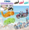 DHL Kids Automatic Gatling Bubble Gun Toys Summer Soap Mater 2-in-1 Electric for Children Gift FY4627 F05163216