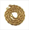 Gold 6-9 mm a treccia metalliche placcate 29,5 pollici per uomini/donne sbalorditivi fantastici gioielli fantastici270l