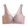 Sexy Lace Without Steel Ring Bralette Underwear s Collect Comfort Anti-Sleeping Women Pull Up Large Size Thin Seamless L220727