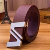 Belt Men's Letter Belt Korean Fashion Young Smooth Buckle Wo Casual Wear