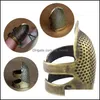 Coppers Brass Sewing Thimble Finger Protector Metal Shield Pin Needlework Quilting Stitch Craft Accessories Ood5665 Drop Delivery 2021 Tools