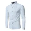 Royal Blue Wedding Tuxedo рубашка мужская марка моды Slim Fit с длинным рукавом мужские платья рубашки бизнес повседневная семья homme 220322