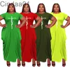 Случайные плюс размер платья дизайнер женщины с коротким рукавом нерегулярные Maxi платья свободная женщина напечатаны длинный сарафан