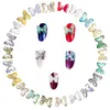 5pcs / sac 3D Crystal papillon pour ongles Art Ornement Rhinaistone Super Belle Fashion Style OEM Package pour grossiste Fournisseur d'usine