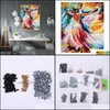 Paintings Arts Crafts Gifts Home Garden Love Of Dance Square Embroidery Paste Mosaic Cross Stitch Diy Fl Diamond Ding Decoration Drop Del