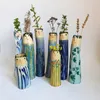 Vases de Style bohémien, Vase à fleurs séchées à la main, décoration de la maison, artisanat en résine, huit couleurs