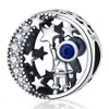 925 Gümüş Boncuk Fit Takılar Pandora Charm Bilezik Erkek Kız Uzay Astronot Kum Saati Alışveriş Çantası Charmes Ciondoli Diy İnce Boncuk Takı
