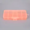 Storage Boxes & Bins 10 Grids Plastic Jewelry Beads Pills Nail Art Tips Box Compartment Adjustable Transparent Container Rectangle Case