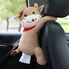 Car tissue bag box pumping car seat back hanging armrest creative toon cute net red interior supplies 220523