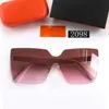 2022 Zomer Top Kwaliteit Randloze vrouw Sunglasses Oversized Flat Top Ladies Zonneglazen ketting Women Square Frames Fashion Designer 4979700