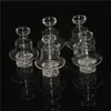 Rökning Glass Cyclone Spinning Carb Cap för 25mm Flat Top Quartz Banger 10mm 14mm 18mm DAB Riggar Glas Bongs