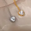 Pendant Necklaces Stainless Steel Heart For Women Letter Love Gold Necklace Choker Aesthetic Party Jewelry Valentines Day GiftPendant PendPe