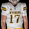 Nik1 NCAA College Jerseys Wyoming Cowboys 6 Xazavian Valladay 12 Sean Chambers 17 Raghib Ismail Jr 18 Tyler Vander waal Custom Football Sched