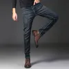 Thoshine marque été hommes mince jean coupe maigre mode Style Denim crayon pantalon élastique mince pantalon décontracté Stretch 220328