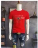 Marca de moda Camisetas populares para hombres 2022 Verano Nueva letra Láser Diamante caliente Diseño de logotipo Casual Manga corta Cuello redondo Slim Algodón Camisetas finas Multicolor M-4XL