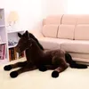 Big Size Simulation animal 70x40cm horse plush toy prone doll for birthday gift 220409