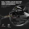 Intelligent UAV Professional Drone 4K S91 med dubbelkamera vikbar quadcopter med 360 graders hinder Undvikande 5G WiFi Mini Drone RC Toy 220830