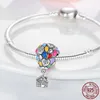 925 Sterling Silver Dangle Charm Pärlor Hänge Skor Resor Tjej Hem Cup Beads Bead Fit Pandora Charms Armband DIY Smycken Tillbehör