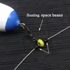 Accessori per la pesca 5/10 Pz/lotto Galleggiante Bobber Arresta Fagioli spaziali Connettori Strumenti per acqua salata marina Attrezzatura Plastica Pesca in metallo