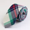 Commercial Cotton Tie Classical Color Rainbow Stitching Necktie Lovely Striped Mens Narrow Neckties Designer Handmade Ties306x