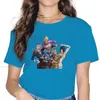 Koszulka damska jedzenie Hip Hop Tshirt jojos dziwaczna przygoda Jonathan Joestar styl tops