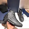 Luxus Designer Sneakers schräg technische leder hoch niedrige blumen plattform im freien lässig schuhe vintage stiefel mit box