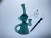 Nieuwe waterpijpen Small Backwater Glass Bong Factory Direct aanbod om gepersonaliseerde aangepaste 14 mm glazen olierigs te accepteren