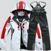 2020 Yeni Erkekler Sıcak snowboard takımları erkekler kış kayak elbisesi erkek su geçirmez nefes alabilen kar ceketi pantolon set set set snowboard lj201126