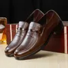 Dress Shoes Mazefeng Brand Men Leather Formal Business Male Office Work Flat Oxford Breathable Party Wedding Anniversary 230712