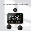 Gas Analyzers Air Quality Monitor Digital CO2 Detector 3 In 1 Temperature Humidity Tester Carbon Dioxide Meter Desktop Wall MountedGas