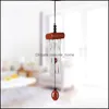 Wood Aluminum Tube Creative Mini Metal Wind Chime Home And Car Pendant Decoration Craft Gifts Zza6657 Drop Delivery 2021 Pendants Arts Craf