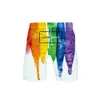 shorts da placa do arco-íris