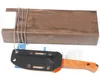 Hoge Kwaliteit 15700 Survival Rechte Mes CPM154 Satijnen Blade Volledige Tang Orange G-10 Handvat Vaste Messen Hunting Messen met Kydex