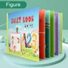 Rustig druk boek Montessori Baby Toys Early Educational Enlightenment Paste Diernummers Diy Game Children Learning Board Gifts