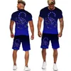 Survêtements pour hommes T-shirt Scorpion vert pour hommes 3D Print Survêtement / Pantalon Poison Graphic Top Street Graphic Top Hommes / Femmes Hip Hop Summer Male Suit 220826