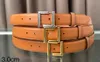 Mode -accessoires Simple Design Belt Men Ladies Gold Silver Buckle Belt Classic Belt Business5956460