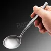 Acier inoxydable Hot Pot Cuillère Cuisine Salle À Manger Long Manche Cuillères À Soupe Hôtel Fête Fruits Crème Glacée Gâteau Scoop Vaisselle BH6378 WLY