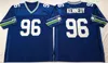 Rare 37 Shaun Alexander Jersey 80 Steve Largent 12 Fan 96 Cortez Kennedy Maglie da calcio retrò di alta qualità cucite da uomo blu bianco