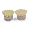 Pot Brush Japanese-style Household Kitchen Non-stick Oil Potnatural Sisal Beech Brush Replacement Brush Head F0514