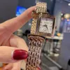 Reverso Womens Watches Metal Strap Strapular Case Vintage Style White Face White Quartz Female Wristwatches