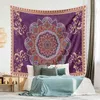 Bohême Mandala tenture murale tissu motif ethnique psychédélique tapis muraux plage Yoga couverture dortoir Boho décor à la maison tapis mural J220804