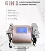 Multifonctionnel 6 en 1 cavitation lipolaser minceur machine 40K ultrasons RF lipo laser élimination des graisses graisse réduire la mise en forme du corps perdre du poids équipement de salon de beauté