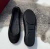 Kvinnors casual balettskor yogasträning vikbar bärbar cool mjuk modemärke loafers klassisk design äkta läder fårskinn stor storlek lata körlägenheter