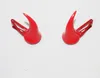 Şeytan Kırmızı Boynuz Klip Parti Dekorasyonu Cadılar Bayramı Tema Fantezi Elbise saç kliposu cosplay prop6201990