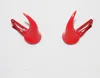 Devil Red Horn Hair Clip Party Украшение Хэллоуина Тема Необычные Платье Волосы Косплей реквизит животных ушей