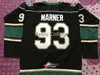 C26 Nik1 London Knights # 93 Mitch Marner vert Blanc Noir Hockey Jersey Broderie Cousue Personnalisez n'importe quel numéro et nom Maillots