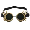 Retro Willow Nail Steampunk Açık Gözlük Bisiklet Koruyucu Dişli Yetişkin Motokros Goggles Motosiklet Gözlükleri Atv Clear Lens Kayak Kask Googles