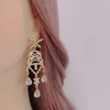 Dangle Chandelier boho orecchini lunghi piercing all'orecchio gioielli di moda per orecchini coreani da donna